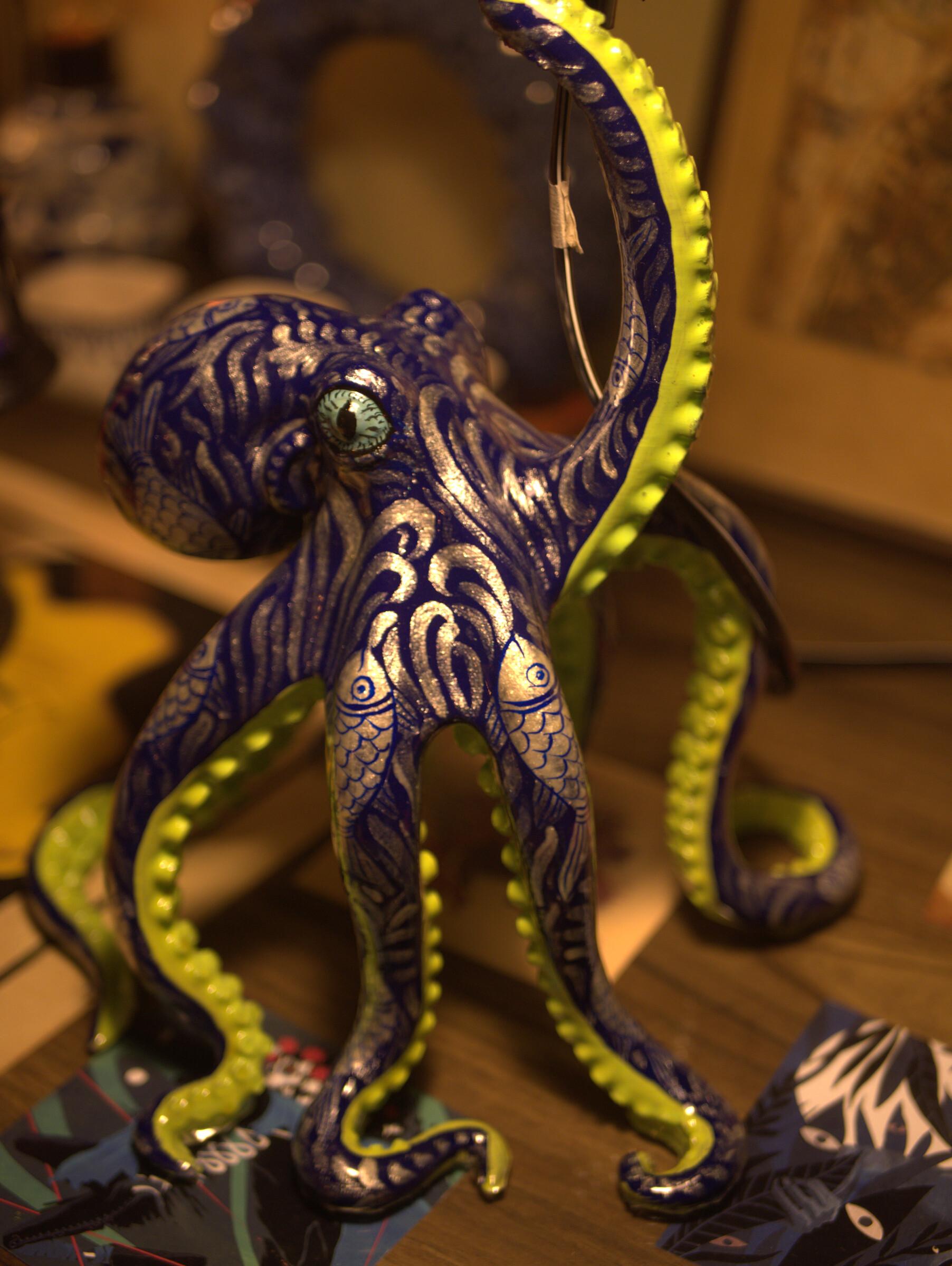 Pattachitra Octopus Lamp — Agnimeen